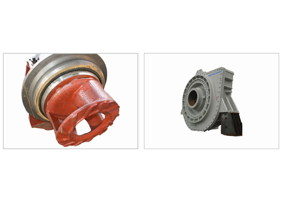 380V 400V Sand Pump Parts Anti Abrasive 2&quot;-20&quot; Outlet Impeller